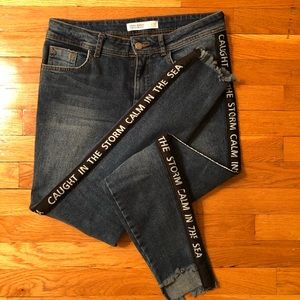 Zara dark blue jeans